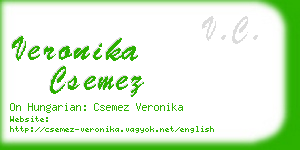 veronika csemez business card